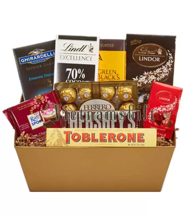 Christmas Chocolate Basket - Choco-Lovers