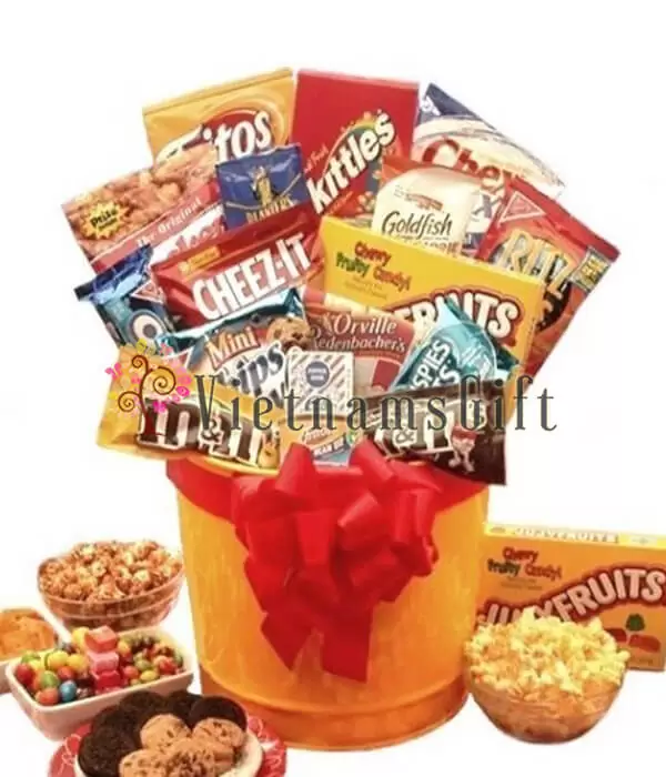 Chocolate Basket - Basket Of Gourmet Treat - Christmas Gift