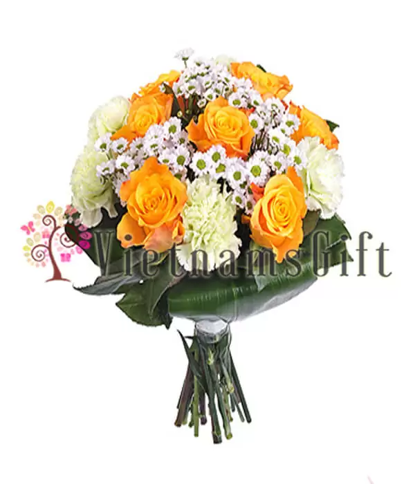 One Dozen Roses In the Bouquet 