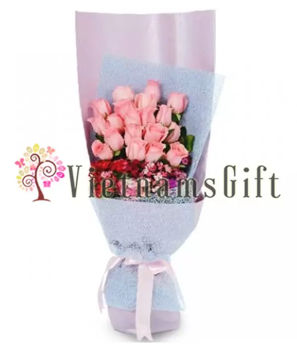 One Dozen Roses In the Bouquet 