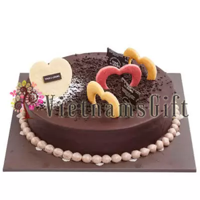 Sugar Hearts Cake