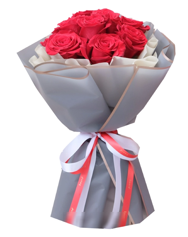 Pastel Love Red Roses